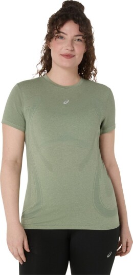 Asics Road Seamless Ss Top - Green - XL