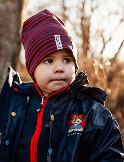 Geggamoja Pippi Långstrump Beanie - Red - 9M/2Y Geggamoja Pippi Långstrump Beanie - Red - 9M/2Y