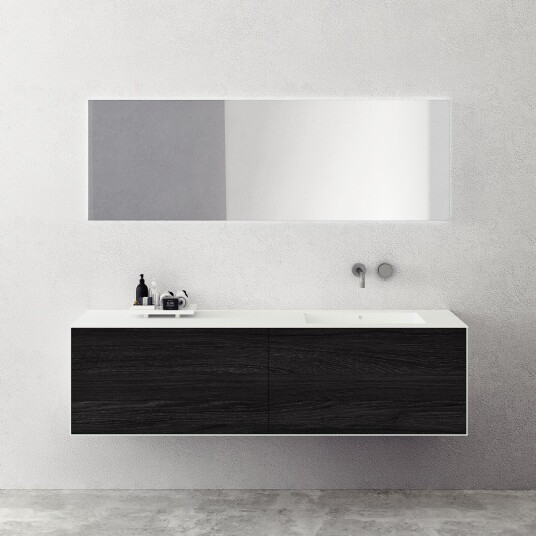 Copenhagen Chic 180R Corian® røkt svart eik