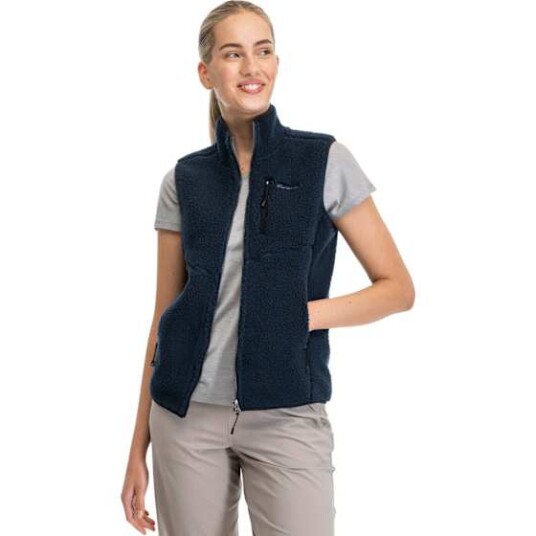 Bergans Lunnan Pile Fleece Vest Dame Navy Blue S
