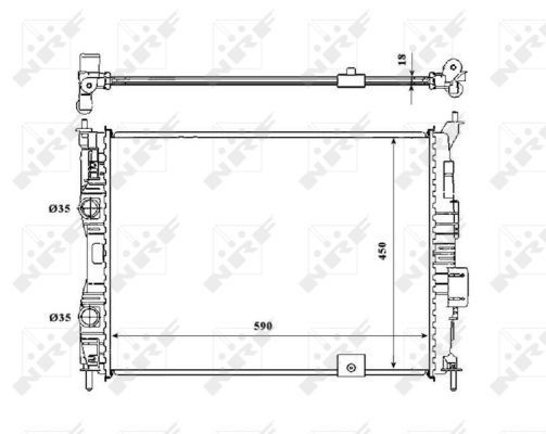 Radiator NRF 53846 Radiator NRF 53846