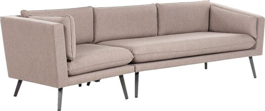 Soffa Beliani Loretello Beige/grå Högervänd Beige\|\|Grey Left faced