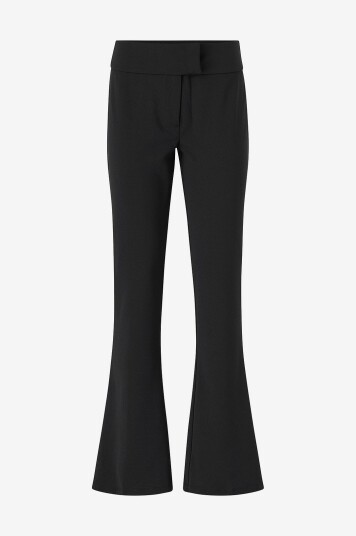 Bubbleroom   Bukser Soft Suit Flared Trousers   Svart
