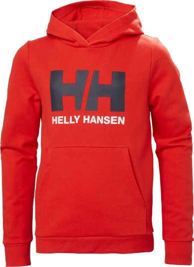 Helly Hansen Jr HH Logo Hoodie 2.0 Red (128 / 8 år)