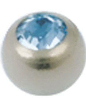 Treasure Light Blue Stone Titankule 5 mm