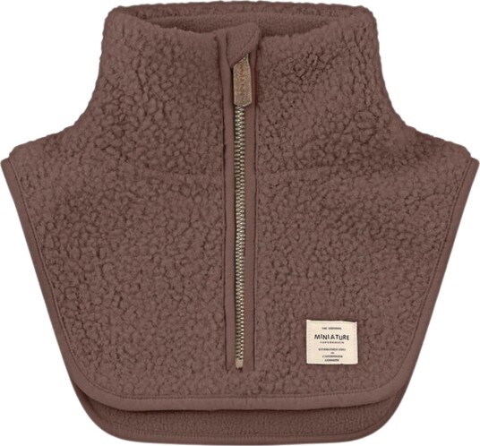 MINI A TURE Matakton Teddyfleece Zip Neckwarmer. Grs Burgundy M
