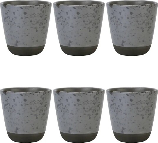 Aida Raw Nordic Grey Single Wall Mug 6 Stk 30Cl Grey Aida Raw Nordic Grey Single Wall Mug 6 Stk 30Cl Grey