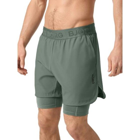 Bjørn Borg Borg 2in1 Shorts Herre Gn/Agave Green L