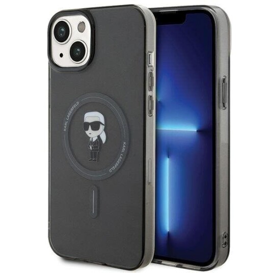 Karl Lagerfeld MagSafe Hardcase til iPhone 15 Plus 6,7" - Transparent IML Ikonik