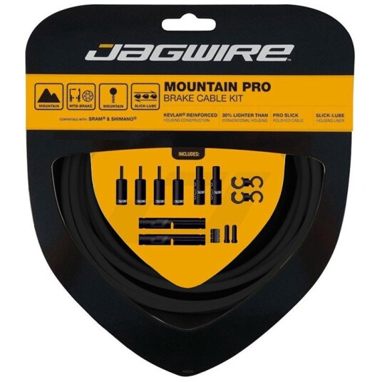 Jagwire Pro bremsekabelsett MTB svart Jagwire Pro bremsekabelsett MTB svart
