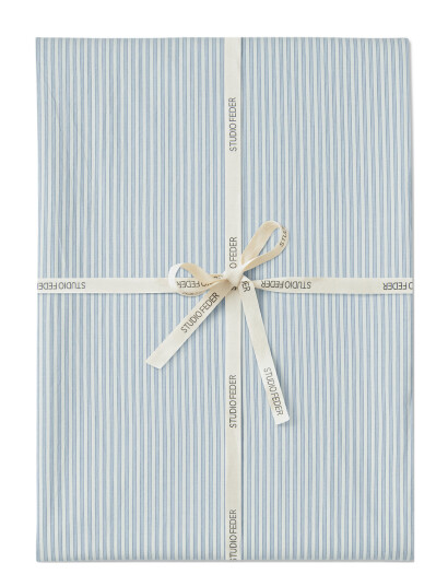 STUDIO FEDER Kori Table Cloth - Cot/Lin - Blue - 140X250CM