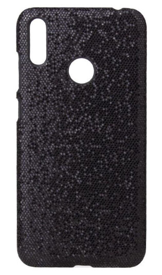 INCOVER Huawei Y6 (2019) Glitrende Paljetter Skinndeksel Svart