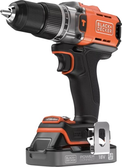 Black+Decker Batteridrevet Slagbormaskin BCD383D1XC 2ah 18v