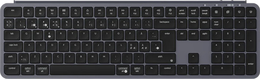 Keychron B6 Pro Trådløst Fullstørrelses Tastatur - Ultra-Slim Nordisk Grå