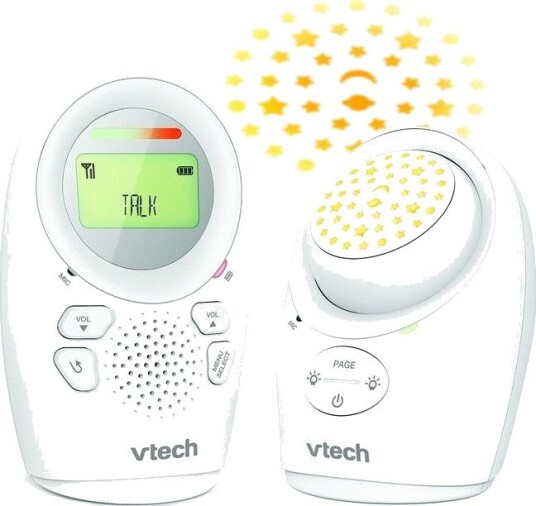 VTech DM1212 Babycall 460 m Rekkevidde Toveis Kommunikasjon Nattlys Hvit
