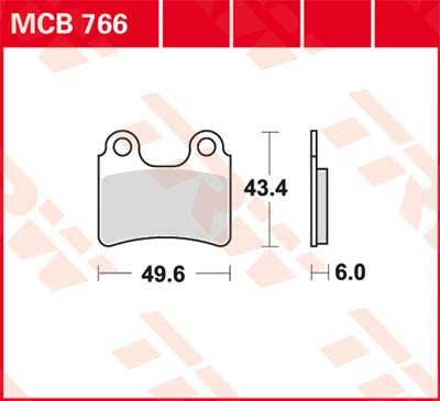 Bremseklosser TRW MCB766