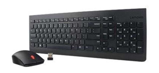 Lenovo Essential Wireless Combo - tastatur og mus-st - amk. engelsk med EURO-symbol - Tastatur & Mussett - Svart Lenovo Essential Wireless Combo - tastatur og mus-st - amk. engelsk med EURO-symbol - Tastatur & Mussett - Svart