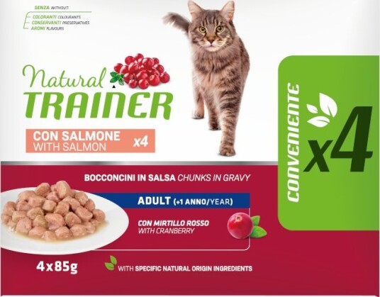 Natural Trainer Våtfôr Adult Laks 4 X 85 G Natural Trainer Våtfôr Adult Laks 4 X 85 G