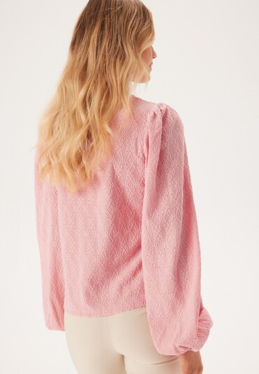 BUBBLEROOM Puff Sleeve Top Light pink S