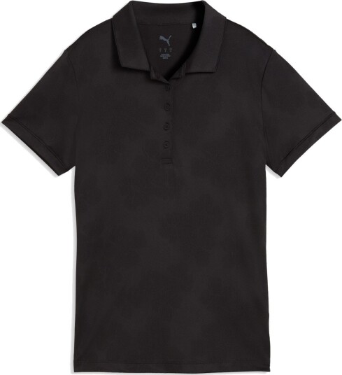 Puma W Floral Lace Jacquard Ss Svart Golf pologenser dame Black Large