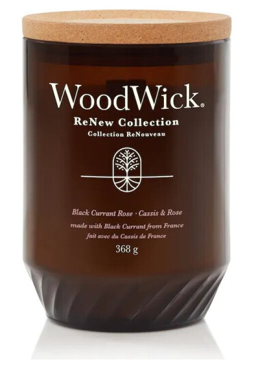 Woodwick Renew Scented Candle Black Currant & Rose 368 g Duftlys