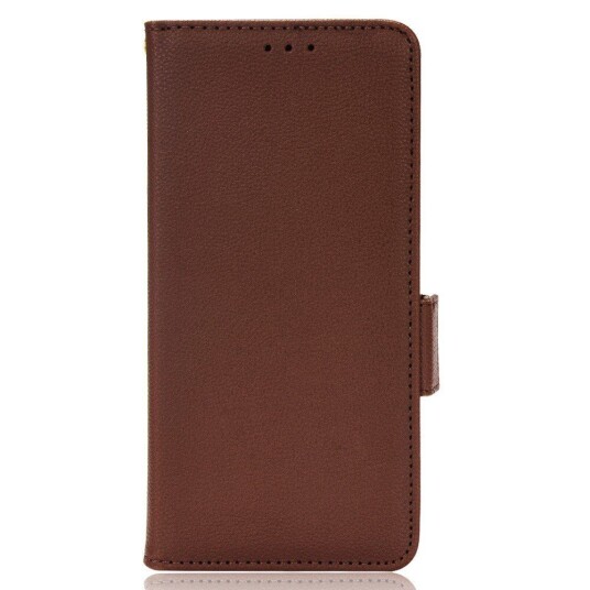 INCOVER Alcatel 1S (2021) / 3L (2021) PU Litchi Skin Flip Deksel med Lommebok - Brun