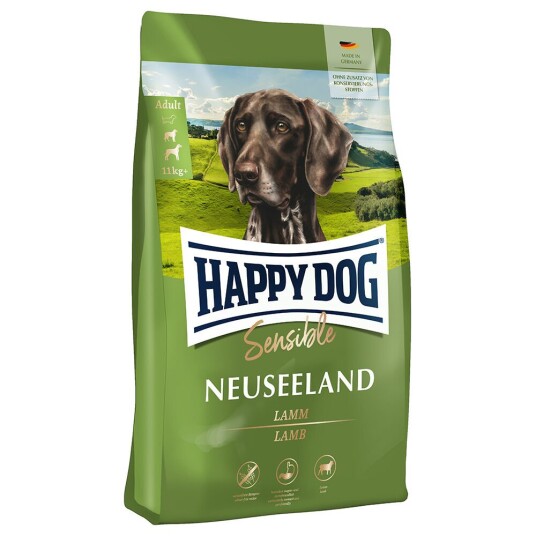 Happy Dog Supreme Sensible New Zealand Hundefôr med Lam og Ris - 4 kg