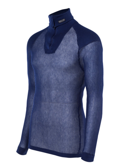Brynje Super Thermo Zip Polo With Inlay Navy S