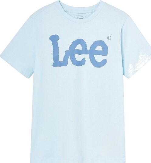 Lee T skjorte Wobbly Graphic T shirt Blå