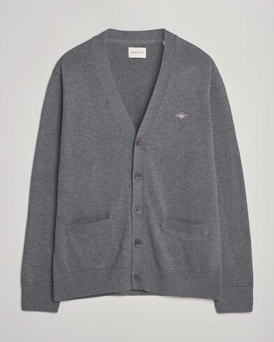 GANT Casual Cotton Cardigan Dark Grey Melange
