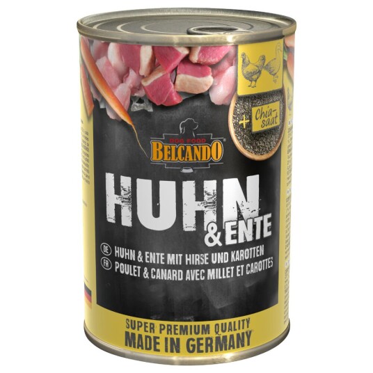 Belcando Super Premium 12 X 400 G Kylling & And Med Hirse & Gulerøtter