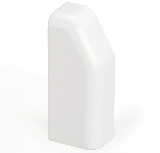 Endestykke SL 20/70 venstre hvit RAL9010