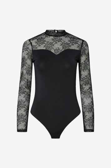pieces Bodyer pcMilly Lace Svart pieces Bodyer pcMilly Lace Svart
