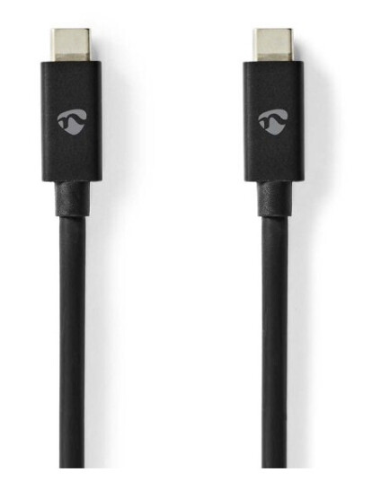 Nedis USB 4.0 Gen 3x2 USB-C Kabel 1m 240W 8K 40Gbps Svart