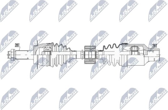 Nty Drivaksel NTY NPW SU 058