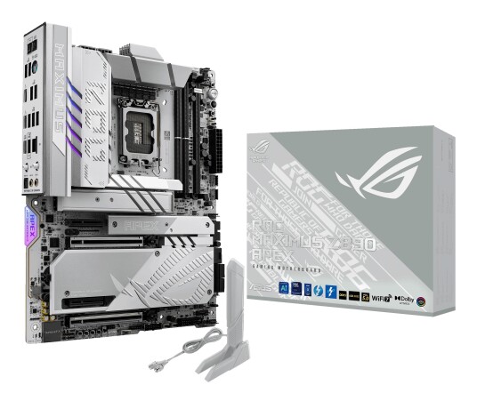 Asus ROG Maximus Z890 Apex Hovedkort ATX LGA1851 DDR5 med Wi-Fi 7 og USB 4.0 Asus ROG Maximus Z890 Apex Hovedkort ATX LGA1851 DDR5 med Wi-Fi 7 og USB 4.0
