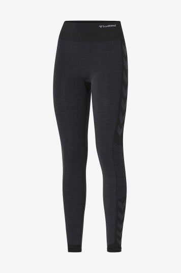 Hummel - Treningstights hmlMT Shine Seamless MW Tights - Svart