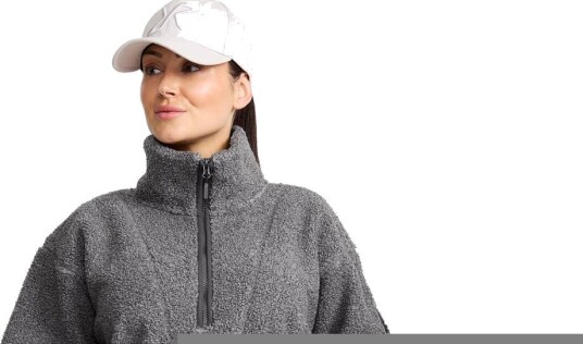 Revolutionrace Bigfoot Half zip Pile Fleece Dame Dark Grey Melange S Dame Overdeler Fleece & midlayers