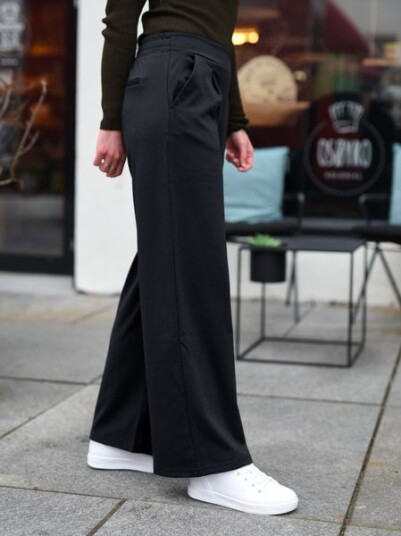 Kate Sus Wide Pant Long (svart)