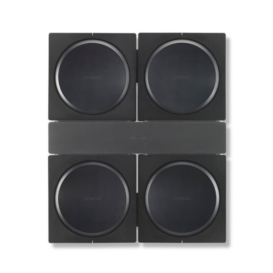 FLEXSON Veggfeste SONOS AMP 4x Svart