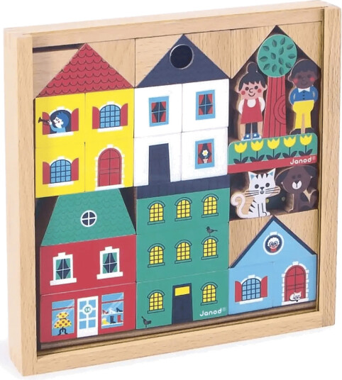 Janod Janod Cross Roads City Blocks Multi/patterned ONE SIZE