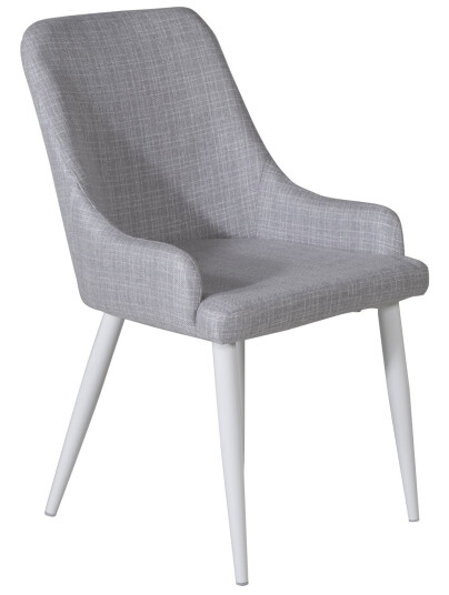 Venture Design Plaza spise stol Grå Textil/vit Grå