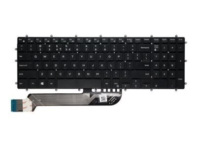 Dell - Erstatningstastatur For Bærbar Pc - Qwerty - Internasjonal Engelsk / Kanadisk Fransk - For G3 G5 G7 Inspiron 15 55Xx, 17 5767, 37Xx, 55Xx, 5770 Latitude 35Xx Vostro 15 7570