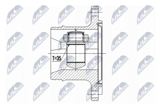 Nty Drivknute drivaksel NTY NPW CH 073 Nty Drivknute drivaksel NTY NPW CH 073