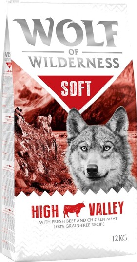 Wolf Of Wilderness Tørrfôr Tørrfôr Soft High Valley Storfekjøtt 2 X 12 kg