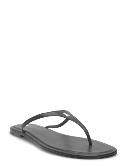 Polo Ralph Lauren Polo Play Leather Thong Sandal Black 39