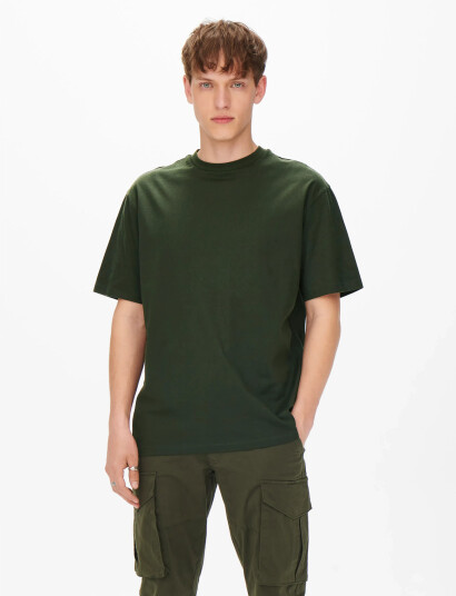 ONLY & SONS Onsfred Life Rlx Ss Tee Noos - Green - S