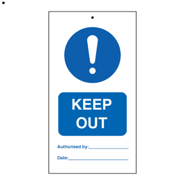 Jo Safety Keep out (pk. a' 10 stk.) IMO Tie Tags 125066KE Jo Safety Keep out (pk. a' 10 stk.) IMO Tie Tags 125066KE