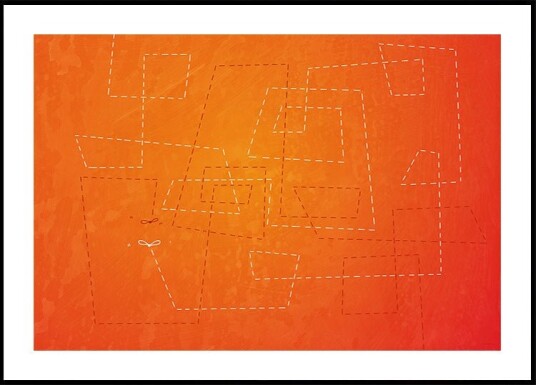 The Abstract Orange Poster Plakat / 21x30cm The Abstract Orange Poster Plakat / 21x30cm