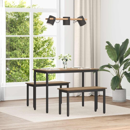 vidaXL benk Kunstnerisk Eik 80 x 35 x 45 cm Konstruert tre vidaXL benk Kunstnerisk Eik 80 x 35 x 45 cm Konstruert tre